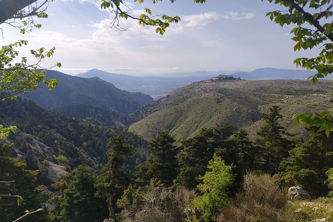 1 Day Parnitha Athens Private Hiking Tour with Hotel Pickup - Skipiza watchtower rewards the climb