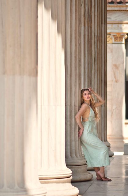 Ancient Greece Photoshoot - Marble columns make a memorable backdrop