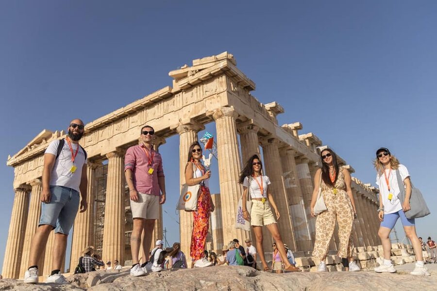 Athens: Acropolis and Acropolis Museum Premium Guided Tour - Climbing through the gateways and temples