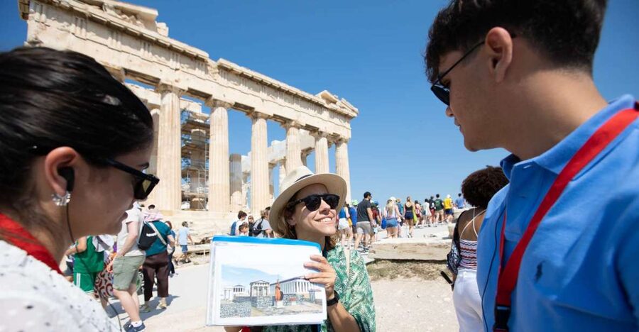 Athens: Acropolis Guided Walking Tour & Plaka Audio Tour - Starting at the foot of the Acropolis