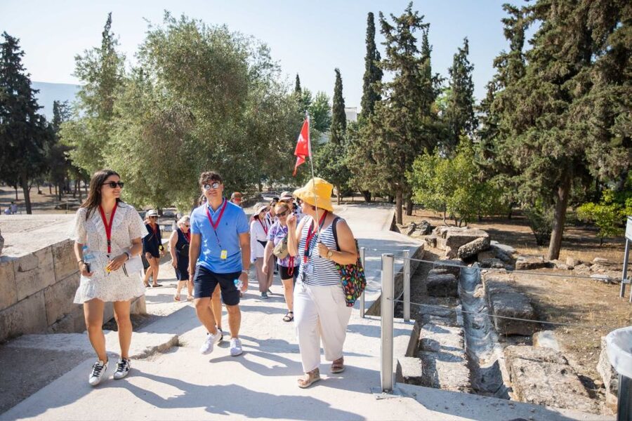 Athens: Acropolis Guided Walking Tour & Plaka Audio Tour - Seeing the Erechtheion and Caryatids