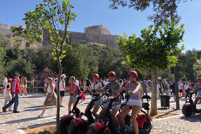 Athens Acropolis Official E-Scooter Guided Tour Fat E-Bike - First stops: the Odeon, Mars Hill and Pnyx