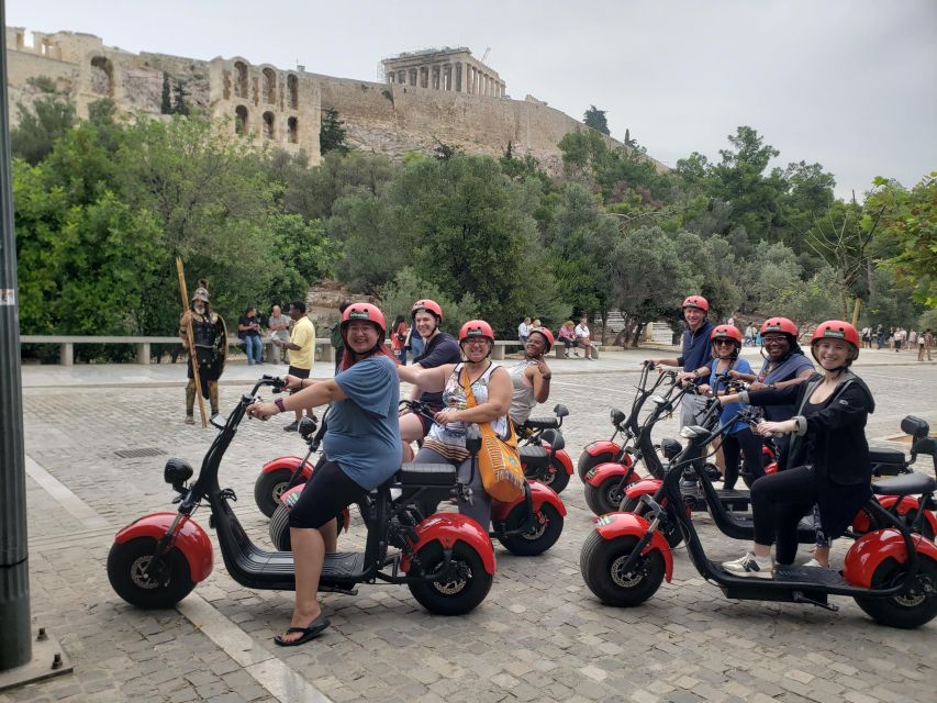 Athens: Award-Winning Acropolis Guided e-Scooter Tour - Views, photo stops and the limits of the route