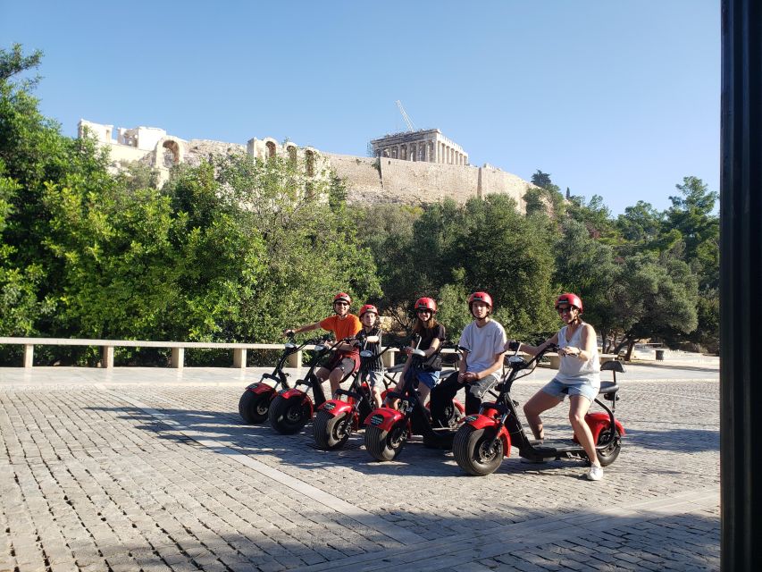 Athens: Award-Winning Acropolis Guided e-Scooter Tour - Around the Odeon and the Acropolis entrance