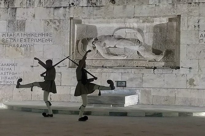 Athens By Night Private Tour - At Syntagma, watch the Evzones at Parliament