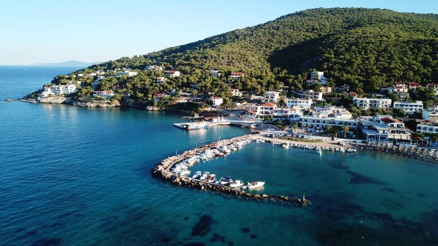 Athens: Full-Day Island Hopping Cruise with Lunch & Transfer - Agistri: pine slopes, clear water, and village lanes