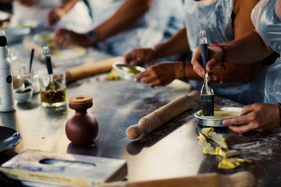 Athens: Greek Cooking Class & Dinner on a Rooftop - Dinner with the Parthenon in view