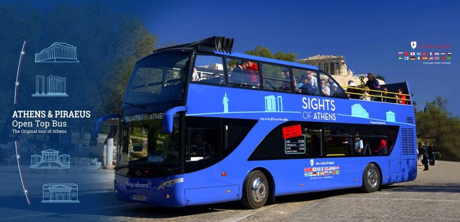 Athens: Hop-On Hop-Off Bus and Acropolis Museum Ticket - One ticket for the city, port and coast