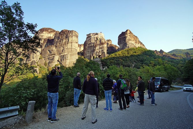 Athens: Meteora Monasteries, Hermit Caves Tour with Pickup - Stairs, clothing, and monastery etiquette