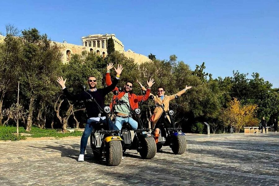 Athens: Premium Guided E-Scooter Tour in Acropolis Area - Starting out at Kavalloti Street