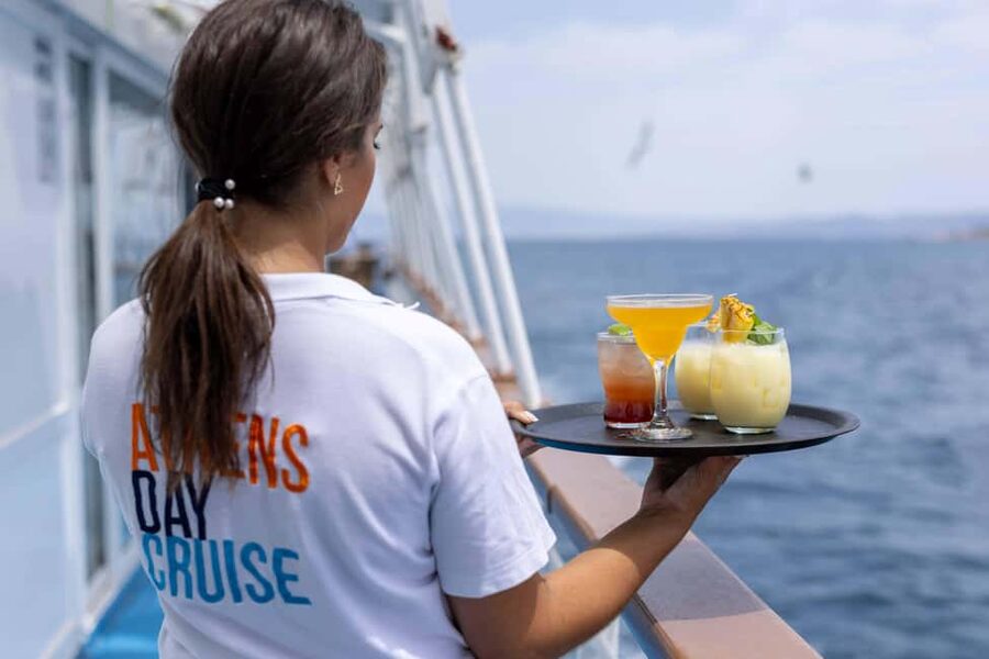 Athens: Swimming Cruise with Lunch, Wine & Live DJ on Board - The DJ, the deck, and the ride back