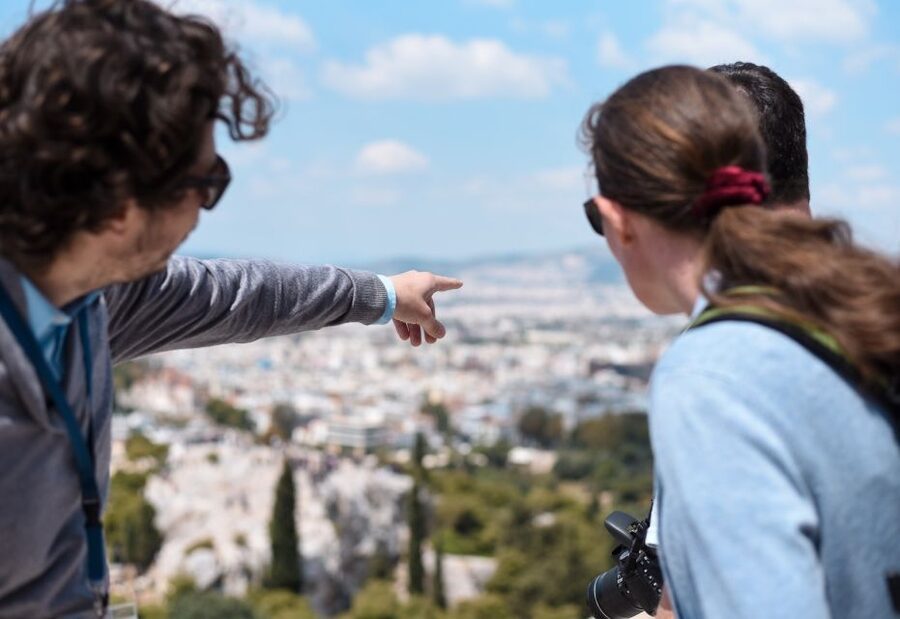 Athens: The Mythology Tour of Acropolis & Acropolis Museum - Passing through the Propylaea toward Athena Nike