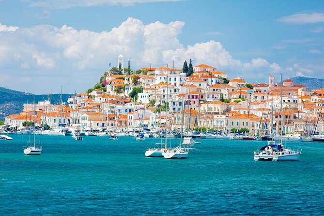 Athens Three-Island Cruise: Hydra, Poros & Aegina w/Lunch Incl - Poros: a brief pause by the port