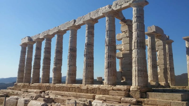 Cape Sounion with Official Guide to the Temple of Poseidon - At the Temple of Poseidon