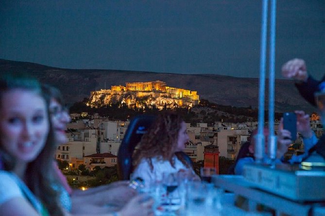 Dinner in the Sky Athens - Choosing sunset or starlight
