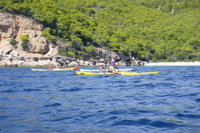 Epidavros sea kayak at the Ancient sunken city tour, small ancient theater - Ending with local food and farming