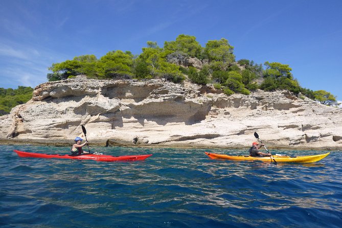 Epidavros sea kayak at the Ancient sunken city tour, small ancient theater - Walking to the Little Theatre of Epidaurus