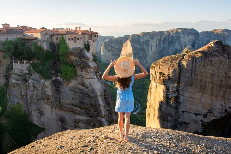 From Athens: Meteora Monasteries and Hermit Caves Tour - Inside three monasteries