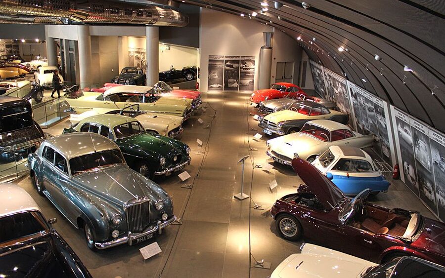 Hellenic Motor Museum Entrance Ticket - Following the wheel up the spiral ramp