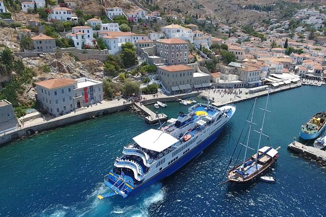Hydra-Poros-Aegina Islands One Day Cruise With Live Music Dancing & Buffet Lunch - Leaving Athens for the Saronic Gulf