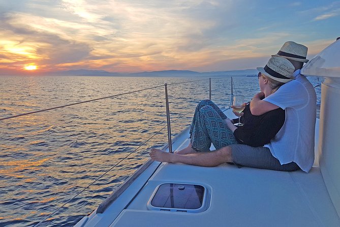 Luxury Catamaran Cruise from Athens with Traditional Greek Meal and BBQ - Greek BBQ served at sea