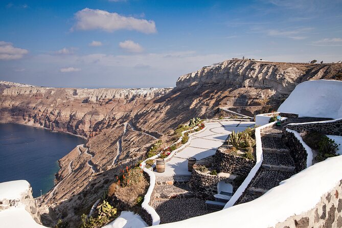 Private Tour: Santorini Highlights with Akrotiri - Venetsanos Winery: a view with a tasting