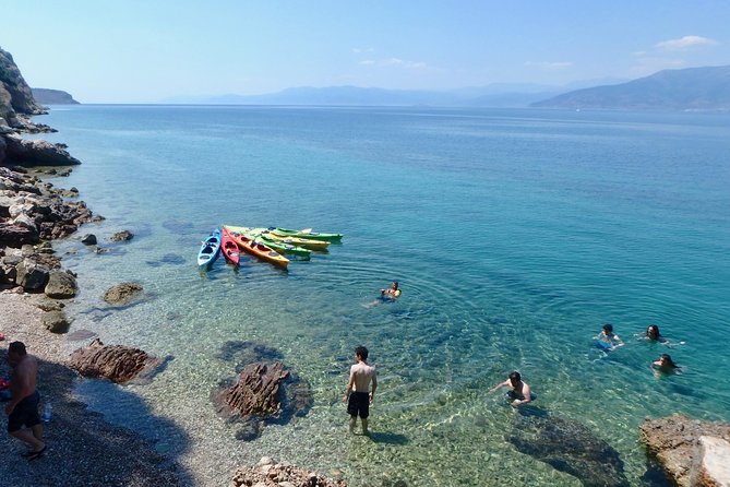 Sea Kayak Nafplio - Medieval Castles Tour - Palamidi above the cliffs