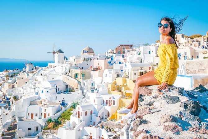 Traditional Villages Full day Tour in Santorini - Profitis Ilias is brief but gives you the island from above